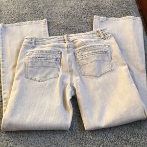 CABI LIGHT GRAY DENIM JEANS SIZE 10